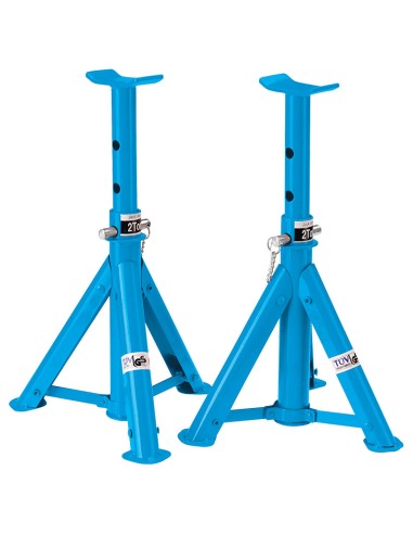 Paire de bequilles reglables pour voitures 2 tonnes Fervi 0067