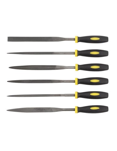 Serie de limes pour acier 180 mm Fervi 0219