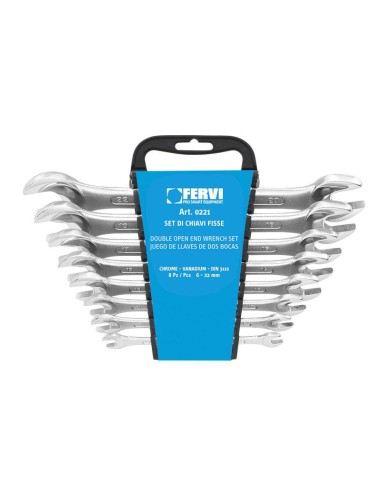 Jeu de 8 cles 6x7 - 20x22 Fervi 0221