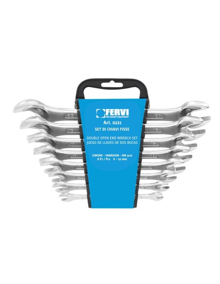 Jeu de 8 cles 6x7 - 20x22 Fervi 0221