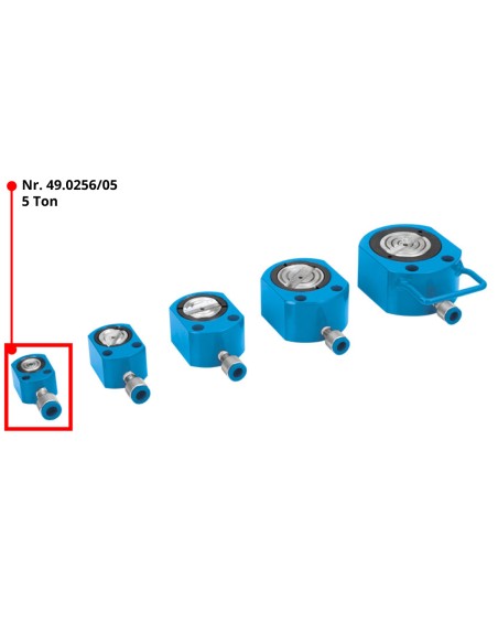 Cric hydraulique a profil bas de 5 tonnes Fervi 0256/05