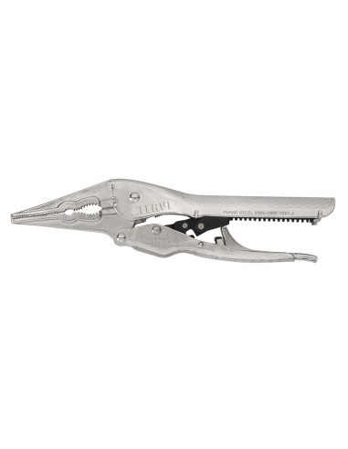 Pince a prise a pression autobloquante avec becs longs de 275 mm Fervi 0370/11