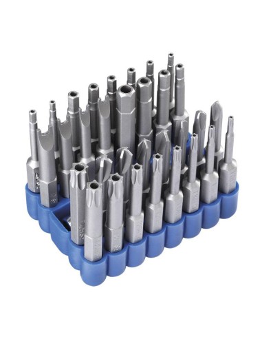 Serie embouts 1/4 longs 50 mm pour perceuse visseuse Fervi 0626l