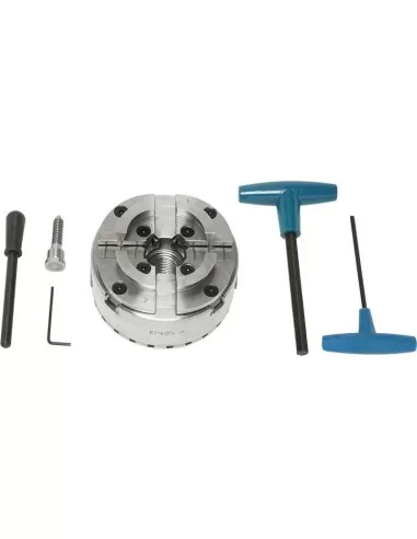 Mandrin 4 mors autocentrant 95 mm 1 - 8 tpi pour tour a bois Fervi 0425/100