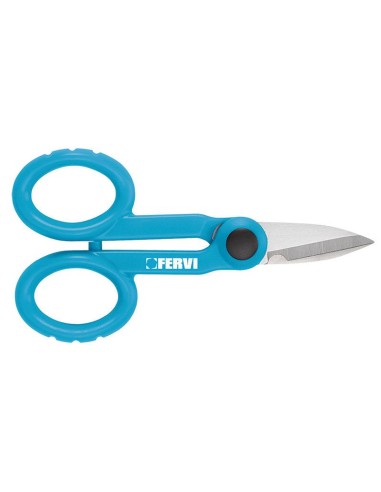 Ciseaux pour electricien coupe fil denudeur lame inox fervi 0672