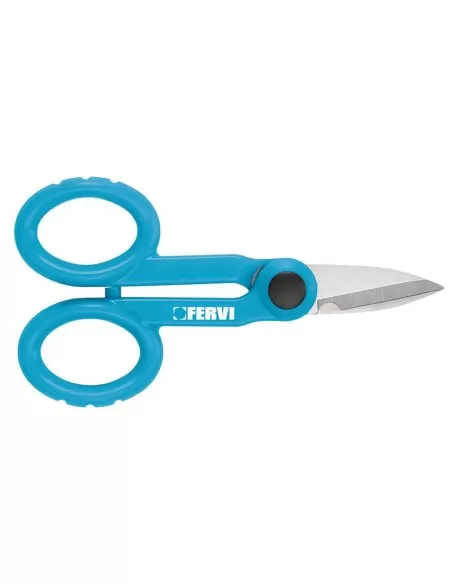 Ciseaux pour electricien coupe fil denudeur lame inox fervi 0672