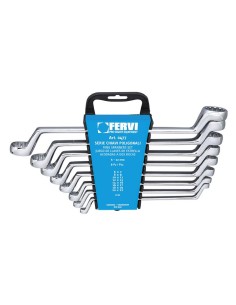 Jeu de 8 cles polygonales 6x7 - 22x22 Fervi 0477