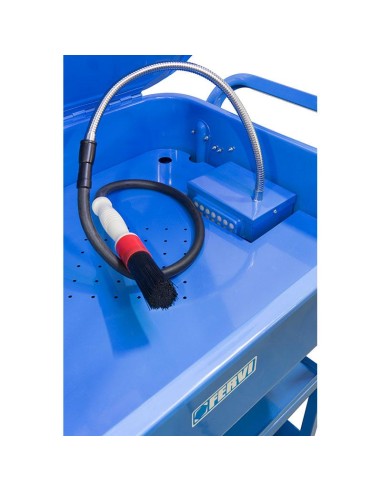 Reservoir lave-pieces 150l avec pompe double usage Fervi 0486