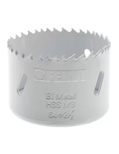Scie a trous bimetalliques HSS pour metal 35 mm Fervi 0712/035