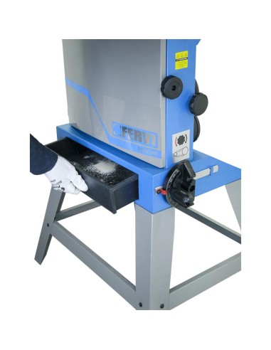 Scie a ruban verticale pour bois 750w 230v coupe 305 mm Fervi 0509/305