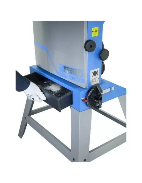 Scie a ruban verticale pour bois 750w 230v coupe 305 mm Fervi 0509/305