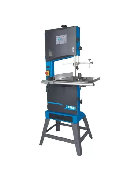 Scie a ruban verticale pour bois 1100w 230v coupe 340 mm Fervi 0509/340