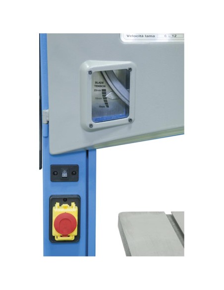 Scie a ruban verticale pour bois 1100w 230v coupe 340 mm Fervi 0509/340