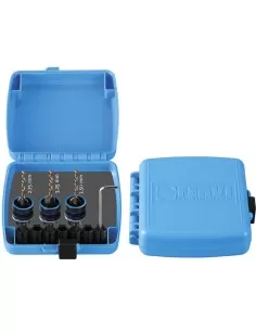 Jeu de forets avec fraisage raccord 1/4 pour tournevis Fervi 0526