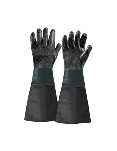 Gants de sablage noirs 450 mm Fervi 0580/21