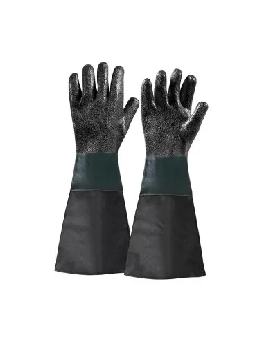 Gants de sablage noirs 450 mm Fervi 0580/21