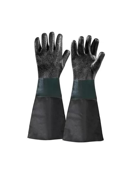 Gants de sablage noirs 450 mm Fervi 0580/21