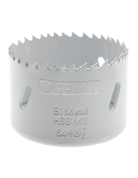 Scie a trous bimetalliques HSS pour metal 152 mm Fervi 0712/152