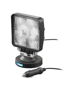 Phare LED carre 12-24v avec base magnetique pour voiture 5 x 3w Fervi 0713/15
