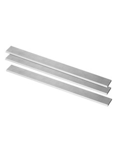 Set de 3 couteaux 250 mm pour raboteuse bois en acier Fervi 0749/C
