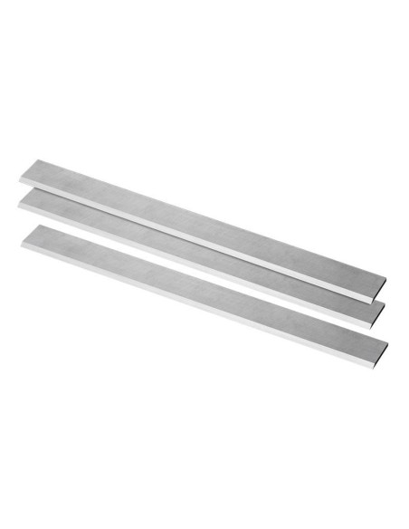 Set de 3 couteaux 250 mm pour raboteuse bois en acier Fervi 0749/C