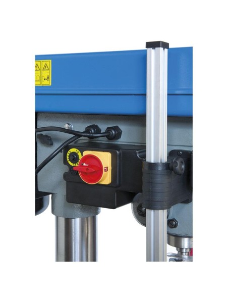 Perceuse colonne avec transmission par courroie 750w 230v fervi 0752cm3