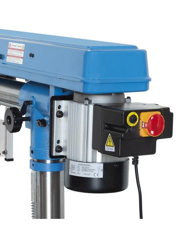 Perceuse colonne de banc radiale par courroie 375w 230v fervi 0757