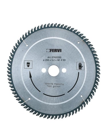 Lame scie circulaire hm carbure pour aluminium et plastique disque 300x32 mm 72d