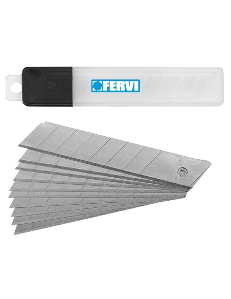 Set de 10 lames 25 mm pour cutter Fervi 0792/L
