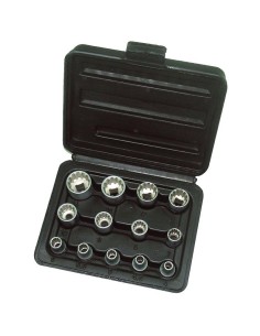 Set de 13 cles a douille 1/4 multilock Fervi 0795/1