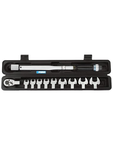 Cle dynamometrique 1/2 avec cles 13-30 mm 210 nm fervi 0803/s210