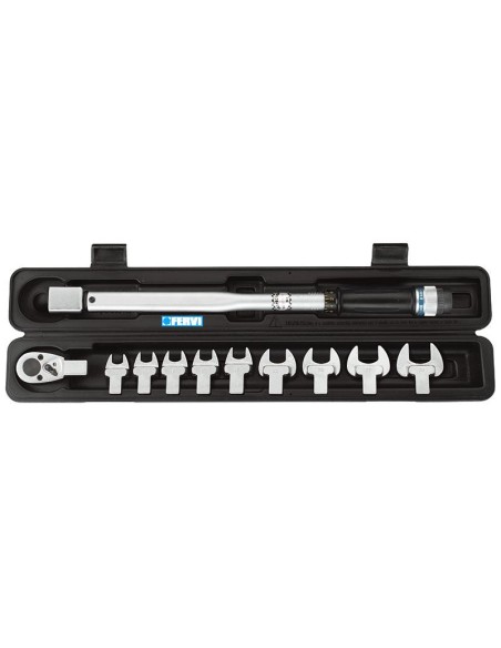 Cle dynamometrique 1/2 avec cles 13-30 mm 210 nm fervi 0803/s210