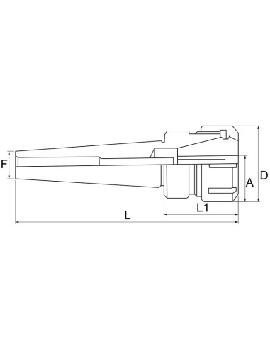 Mandrin porte-pinces er 32 pour fraises cm4 Fervi 3/cm4