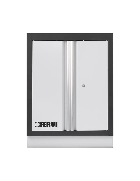 Armoire basse a deux portes 680x458x910 pour atelier fervi a007/03