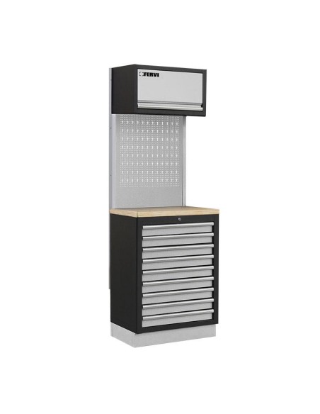 Meuble d'atelier modulable armoire commode 680x498x2000 mm Fervi a007r