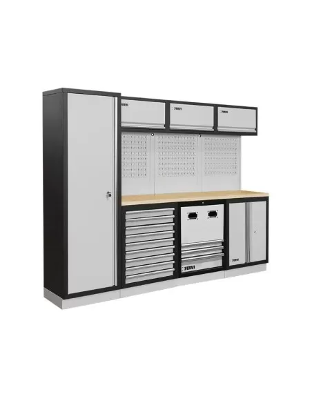 Mobilier modulable mobilier d'atelier bancs armoires tiroirs Fervi a007u
