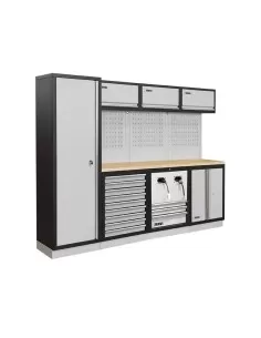 Mobilier modulable mobilier d'atelier bancs armoires tiroirs Fervi a007uf