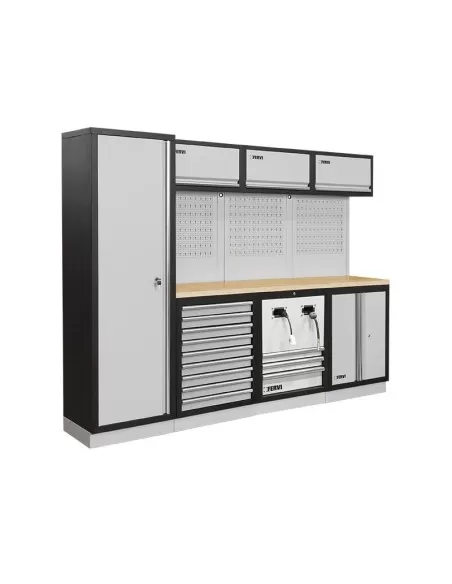 Mobilier modulable mobilier d'atelier bancs armoires tiroirs Fervi a007uf
