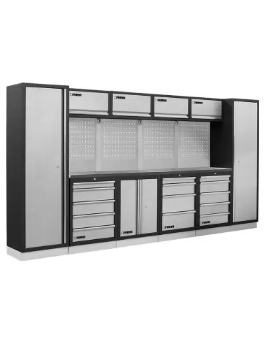Mobilier modulable mobilier d'atelier bancs armoires tiroirs Fervi a008a