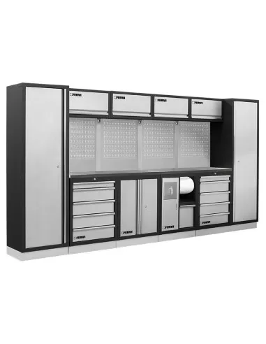 Mobilier modulable mobilier d'atelier bancs armoires tiroirs Fervi a008b