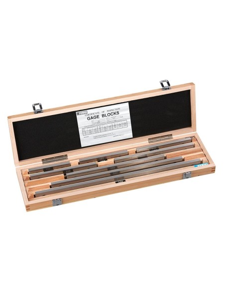 1 - Serie de cales etalons plates paralleles en acier rode Fervi b008/1