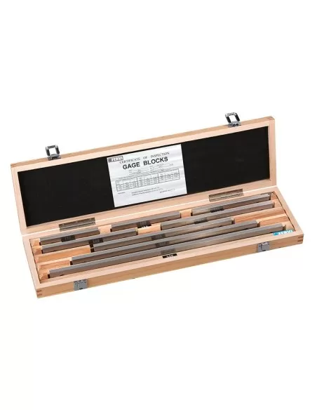 1 - Serie de cales etalons plates paralleles en acier rode Fervi b008/1