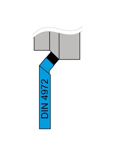 Outil de tournage exterieur ISO 2 gauche 12x12 mm pour tour