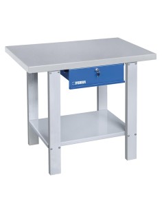 Etabli avec plateau en acier et tiroir 1000 mm