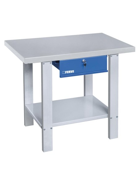 Etabli avec plateau en acier et tiroir 1000 mm