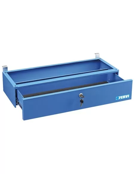 Tiroir en acier avec serrure pour etabli