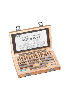 Jeu de cales de controle plates paralleles en acier rode Fervi B047/0