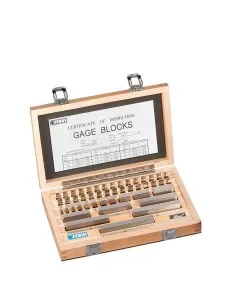 Jeu de cales de controle plates paralleles en acier rode Fervi B047/0