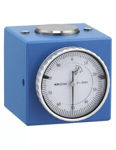 Remise a zero avec comparateur a base magnetique Fervi a020