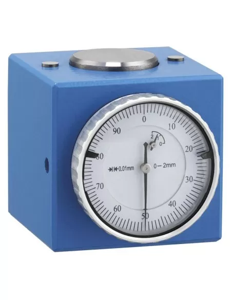 Remise a zero avec comparateur a base magnetique Fervi a020